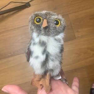 Mini Spotted Owl Finger Puppet